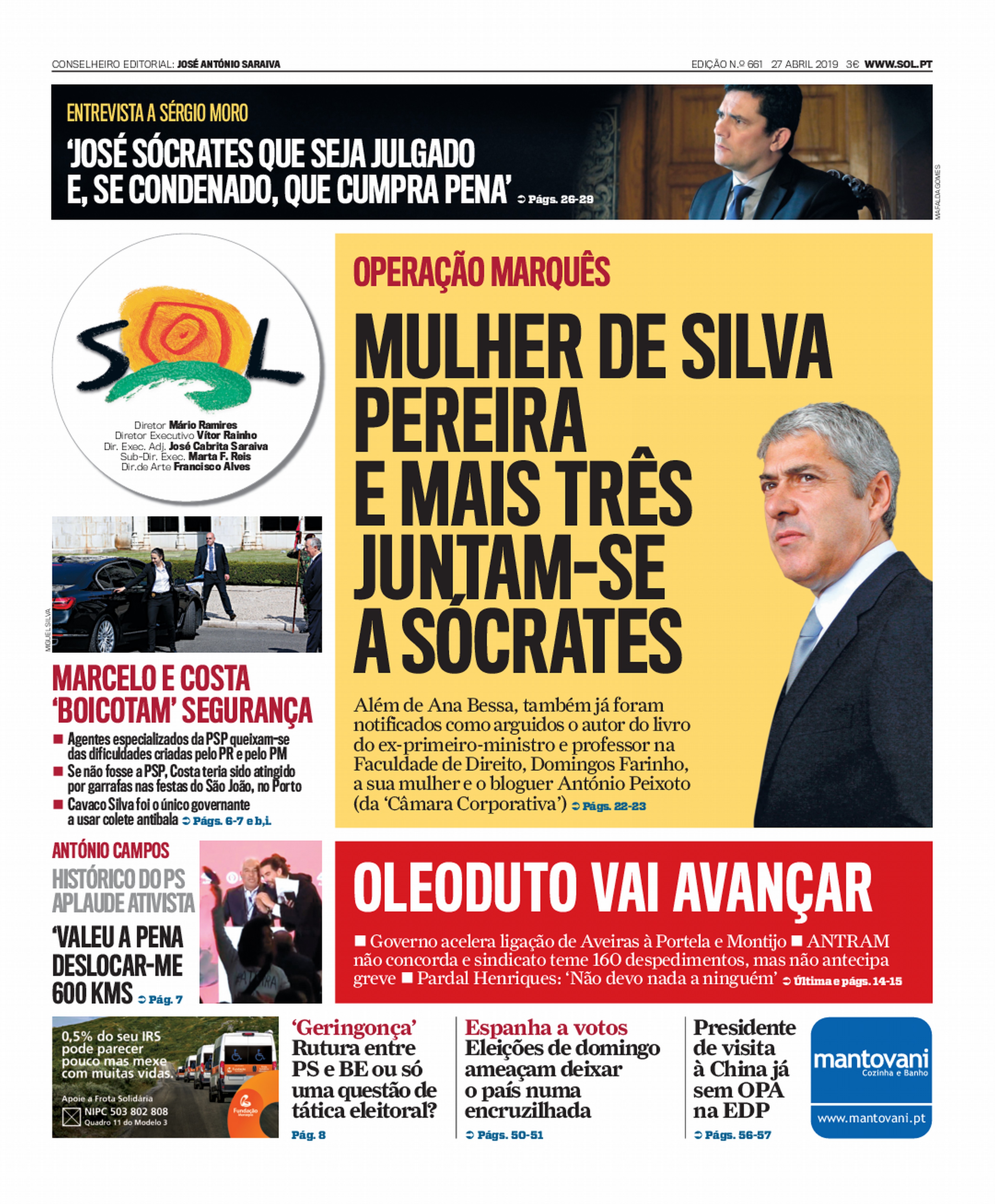 Capa Jornal Sol 27042019 8413