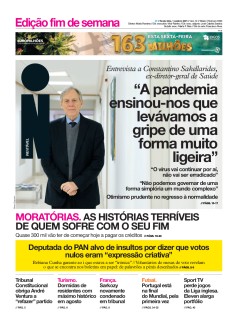 Capa Jornal i sexta-feira, 01 / outubro / 2021
