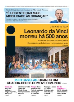 Capa Jornal i quinta-feira, 02 / maio / 2019