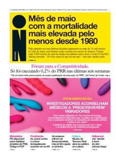 Capa Jornal i quinta-feira, 02 / junho / 2022