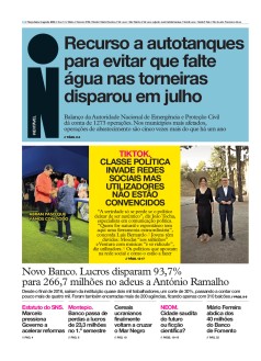 Capa Jornal i ter�a-feira, 02 / agosto / 2022