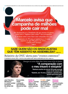 Capa Jornal i segunda-feira, 02 / setembro / 2019