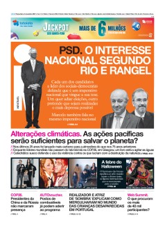 Capa Jornal i ter�a-feira, 02 / novembro / 2021