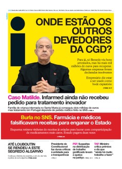 Capa Jornal i quarta-feira, 03 / julho / 2019