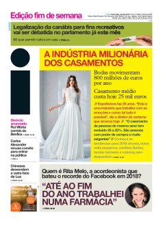 Capa Jornal i sexta-feira, 04 / janeiro / 2019