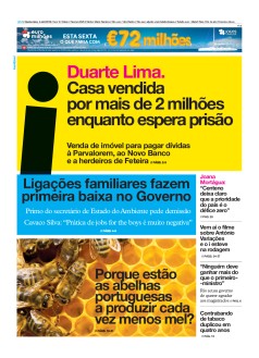 Capa Jornal i quinta-feira, 04 / abril / 2019
