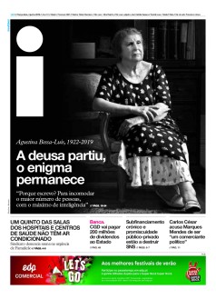 Capa Jornal i ter�a-feira, 04 / junho / 2019