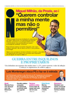 Capa Jornal i segunda-feira, 04 / julho / 2022