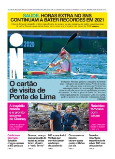 Capa Jornal i quarta-feira, 04 / agosto / 2021