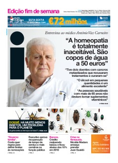 Capa Jornal i sexta-feira, 05 / abril / 2019