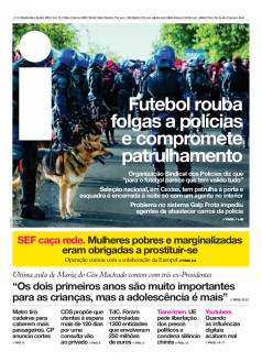 Capa Jornal i quarta-feira, 05 / junho / 2019