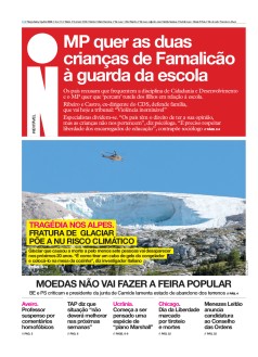 Capa Jornal i ter�a-feira, 05 / julho / 2022
