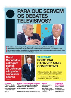 Capa Jornal i quinta-feira, 05 / setembro / 2019