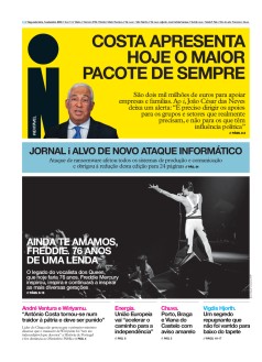 Capa Jornal i segunda-feira, 05 / setembro / 2022