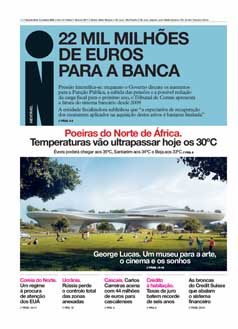 Capa Jornal i quarta-feira, 05 / outubro / 2022