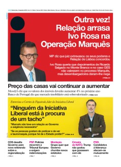 Capa Jornal i quinta-feira, 05 / dezembro / 2019
