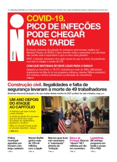 Capa Jornal i quinta-feira, 06 / janeiro / 2022