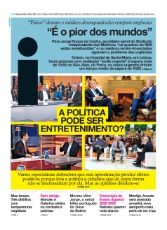 Capa Jornal i segunda-feira, 07 / janeiro / 2019