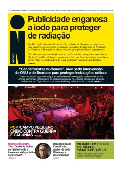 Capa Jornal i segunda-feira, 07 / mar�o / 2022