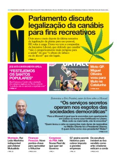 Capa Jornal i segunda-feira, 07 / junho / 2021