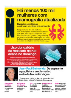 Capa Jornal i ter�a-feira, 07 / setembro / 2021