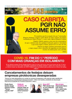 Capa Jornal i ter�a-feira, 07 / dezembro / 2021