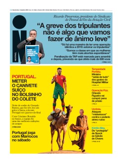 Capa Jornal i quarta-feira, 07 / dezembro / 2022