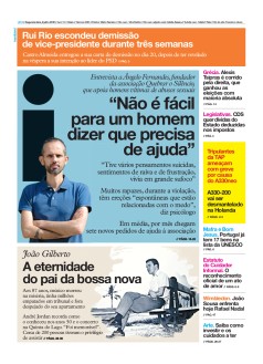 Capa Jornal i segunda-feira, 08 / julho / 2019