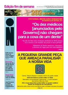 Capa Jornal i sexta-feira, 08 / outubro / 2021