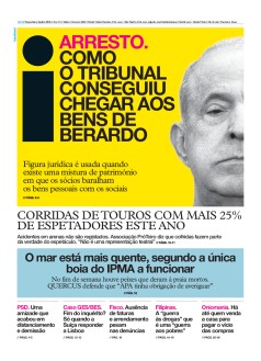 Capa Jornal i ter�a-feira, 09 / julho / 2019