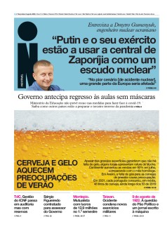 Capa Jornal i ter�a-feira, 09 / agosto / 2022