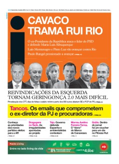 Capa Jornal i quarta-feira, 09 / outubro / 2019
