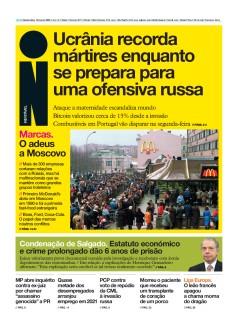 Capa Jornal i quinta-feira, 10 / mar�o / 2022