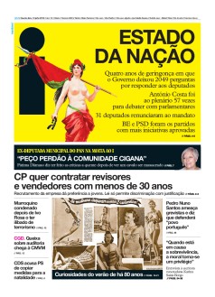Capa Jornal i quarta-feira, 10 / julho / 2019
