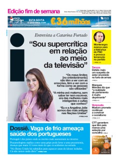 Capa Jornal i sexta-feira, 11 / janeiro / 2019