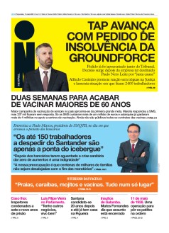 Capa Jornal i ter�a-feira, 11 / maio / 2021