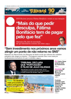 Capa Jornal i quinta-feira, 11 / julho / 2019