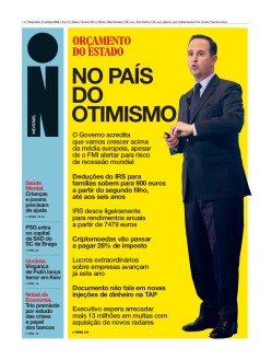 Capa Jornal i ter�a-feira, 11 / outubro / 2022