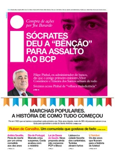 Capa Jornal i quarta-feira, 12 / junho / 2019