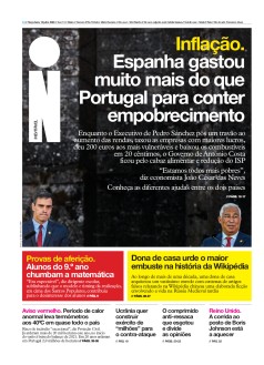 Capa Jornal i ter�a-feira, 12 / julho / 2022