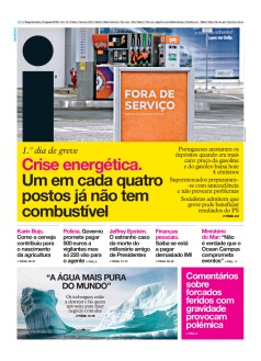Capa Jornal i segunda-feira, 12 / agosto / 2019