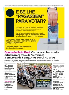 Capa Jornal i quinta-feira, 13 / junho / 2019