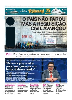 Capa Jornal i ter�a-feira, 13 / agosto / 2019