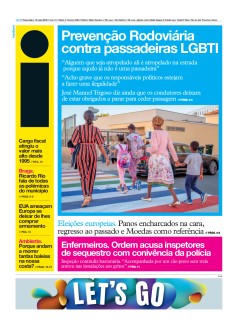 Capa Jornal i ter�a-feira, 14 / maio / 2019