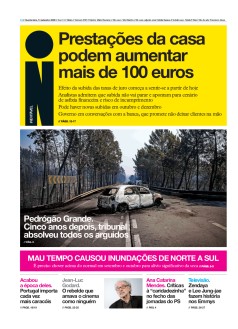 Capa Jornal i quarta-feira, 14 / setembro / 2022