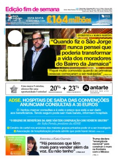 Capa Jornal i sexta-feira, 15 / fevereiro / 2019