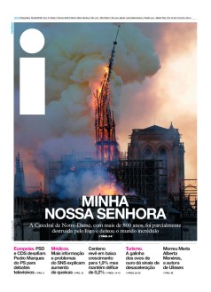 Capa Jornal i ter�a-feira, 16 / abril / 2019