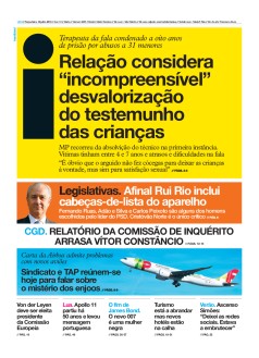 Capa Jornal i ter�a-feira, 16 / julho / 2019
