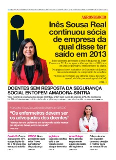 Capa Jornal i ter�a-feira, 16 / novembro / 2021