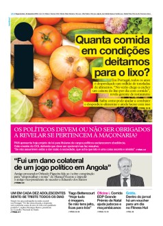 Capa Jornal i segunda-feira, 16 / dezembro / 2019